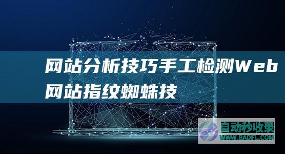 网站分析技巧，手工检测Web网站指纹_蜘蛛技巧