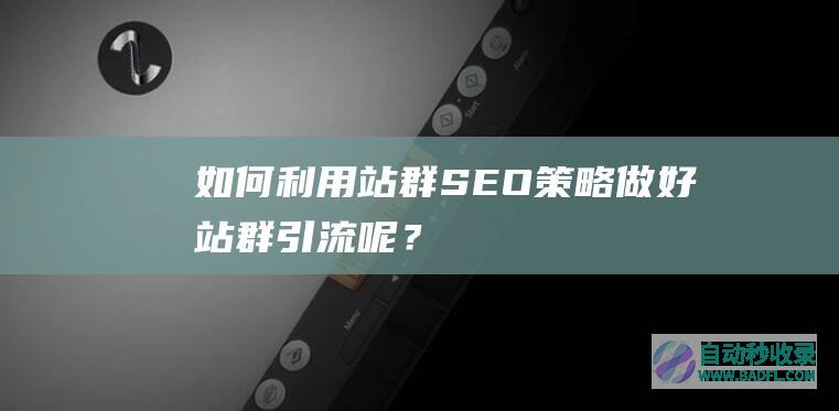 如何利用站群SEO策略，做好站群引流呢？