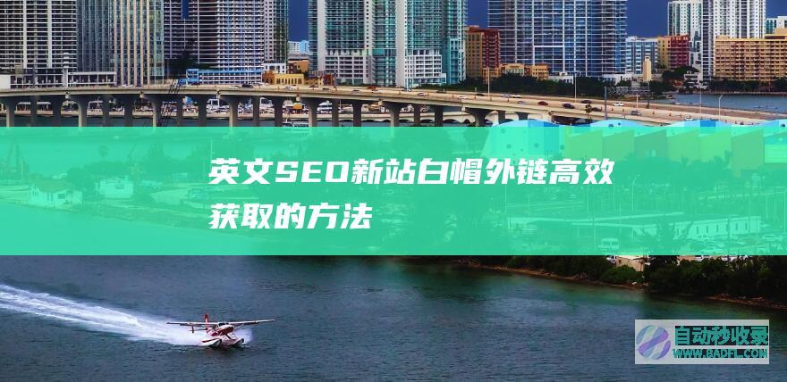 英文SEO新站白帽外链高效获取的方法