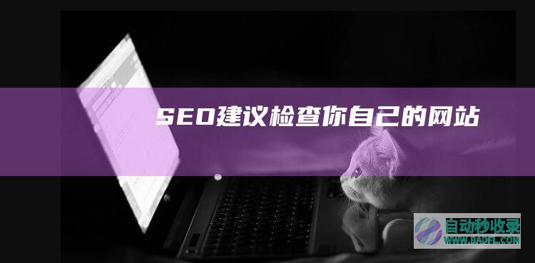 SEO建议：检查你自己的网站