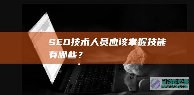 SEO技术人员应该掌握技能有哪些？