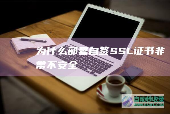 为什么部署自签SSL证书非常不安全