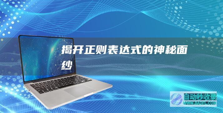 揭开正则表达式的神秘面纱