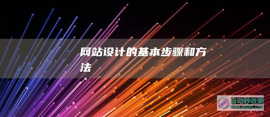 网站设计的基本步骤和方法