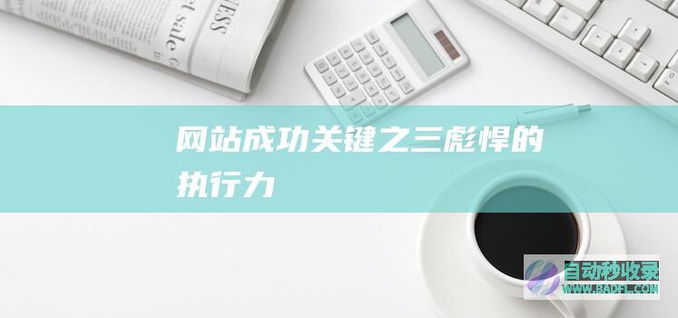 网站成功关键之三：彪悍的执行力