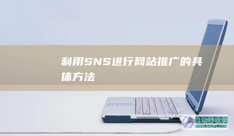 利用SNS进行网站推广的具体方法