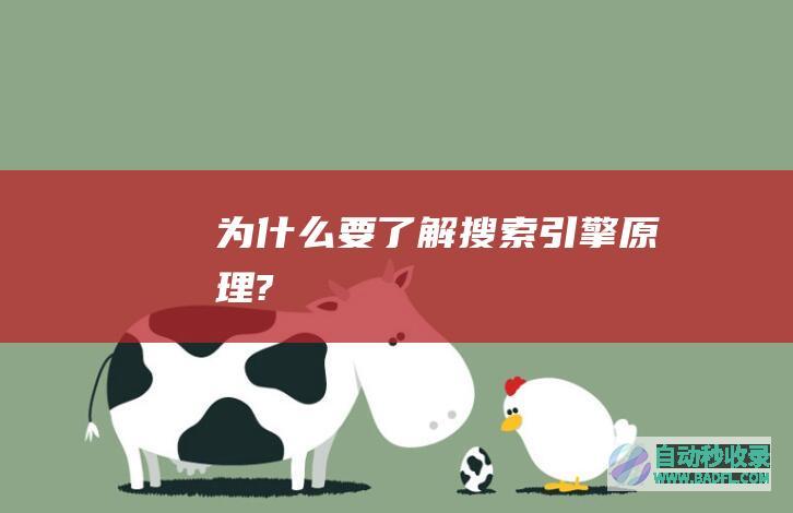 为什么要了解搜索引擎原理?