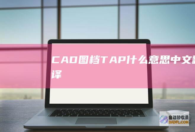 CAD图档TAP什么意思中文翻译
