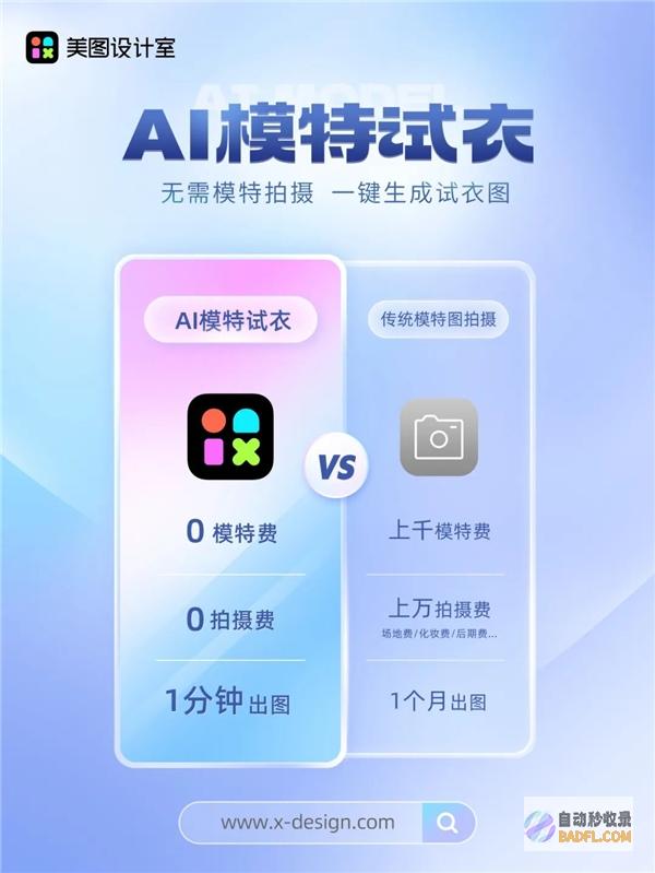 美图公司上新“AI模特试衣”一键生成试衣图