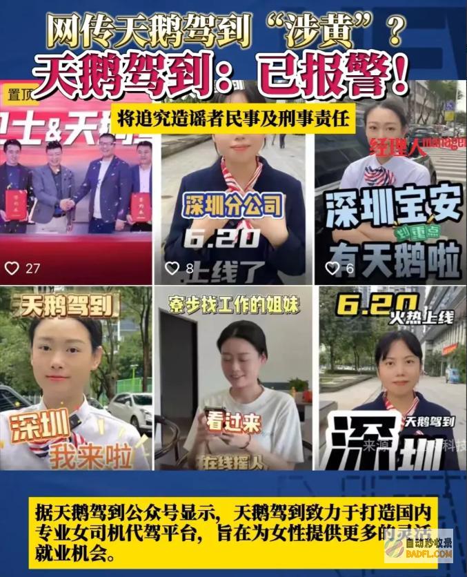 纷繁不淡定了官方已报警东莞天鹅代驾被曝涉黄服