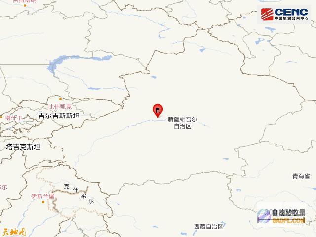 震源深度17公里阿克苏地域库车市出现34级地