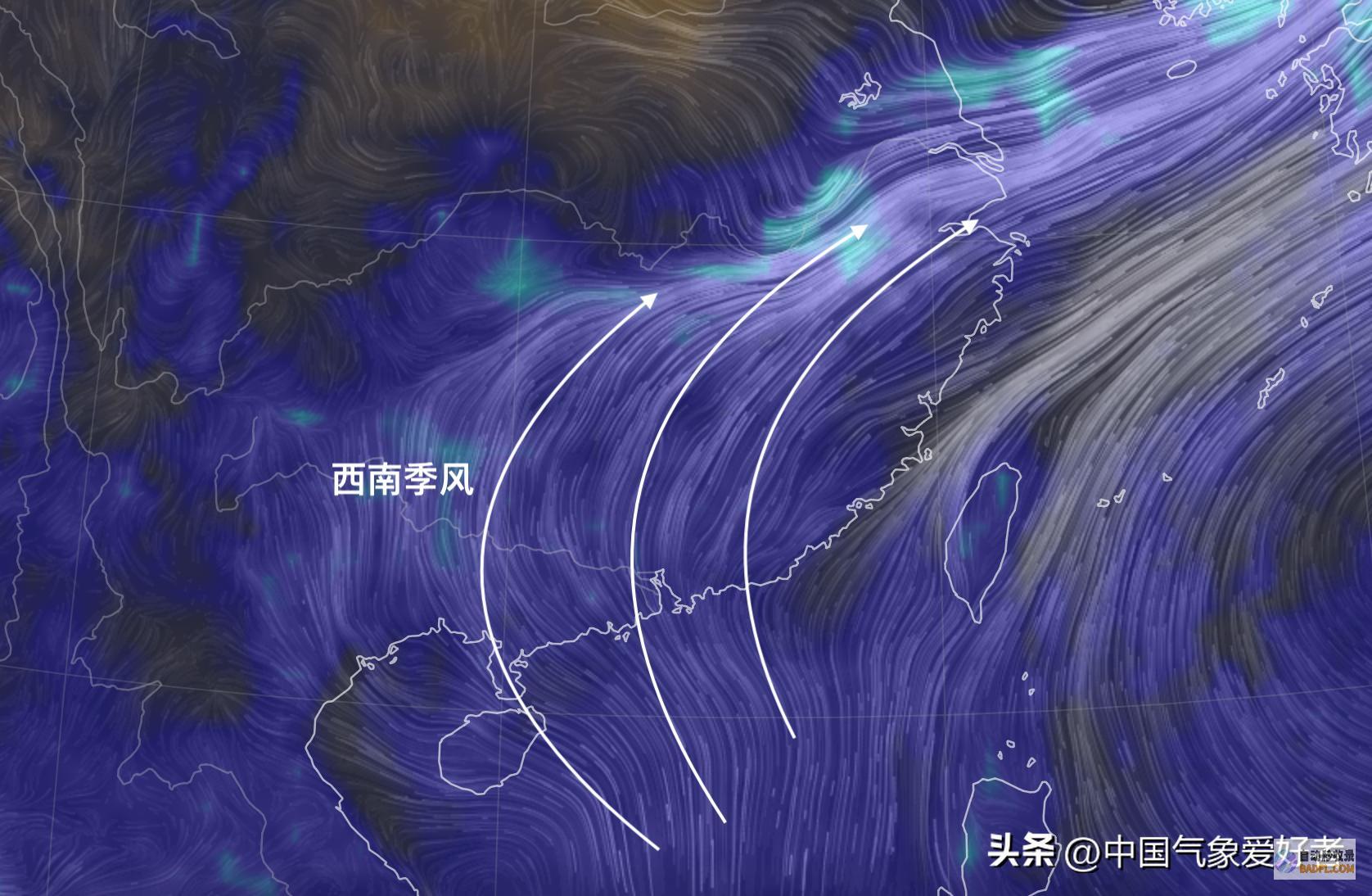 紫黄极大雨带稀有出现威望预告国度级暴雨预警更
