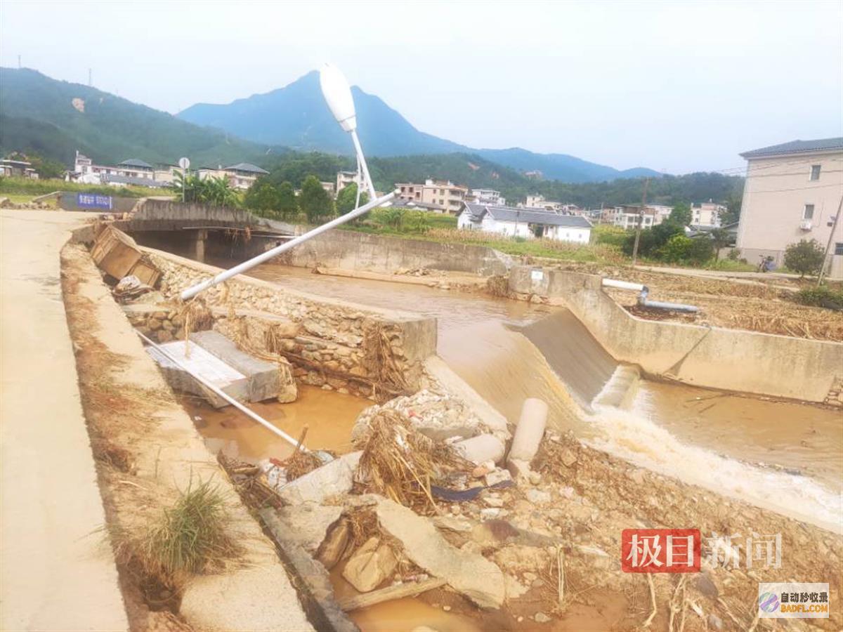 有村民捞起数百斤大鱼梅州暴雨致水库满溢数百亩