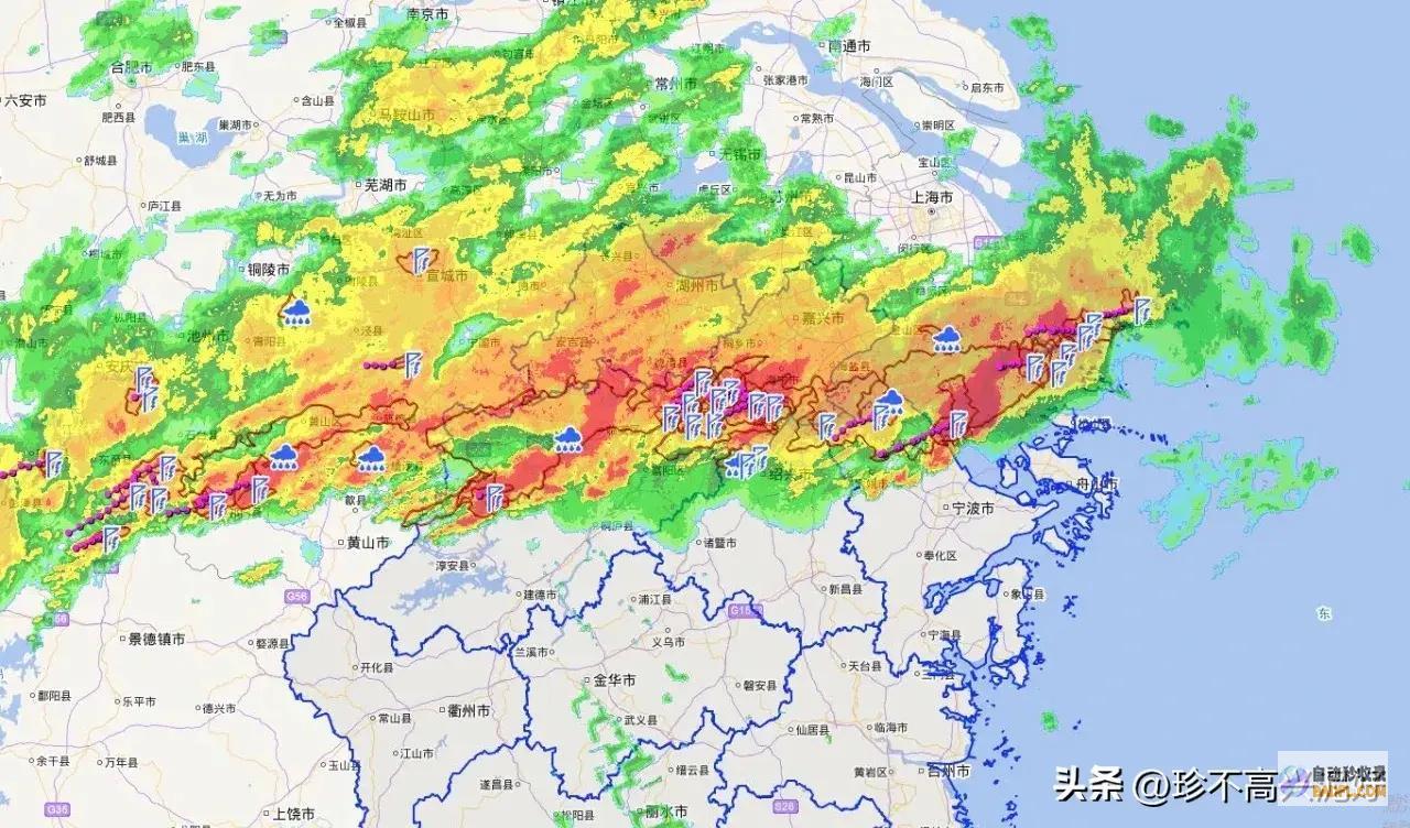 一周还有大雨当天杭州这个雨好大山洪