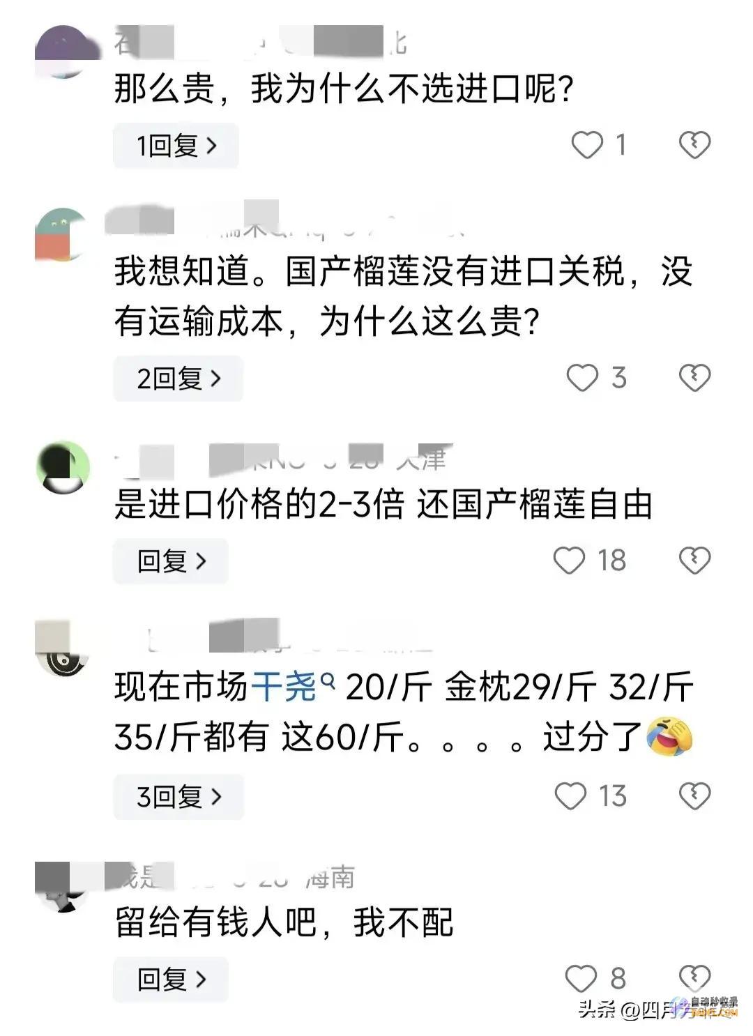 却遭网友群嘲笑不活了榴莲逐渐上市却遭网友