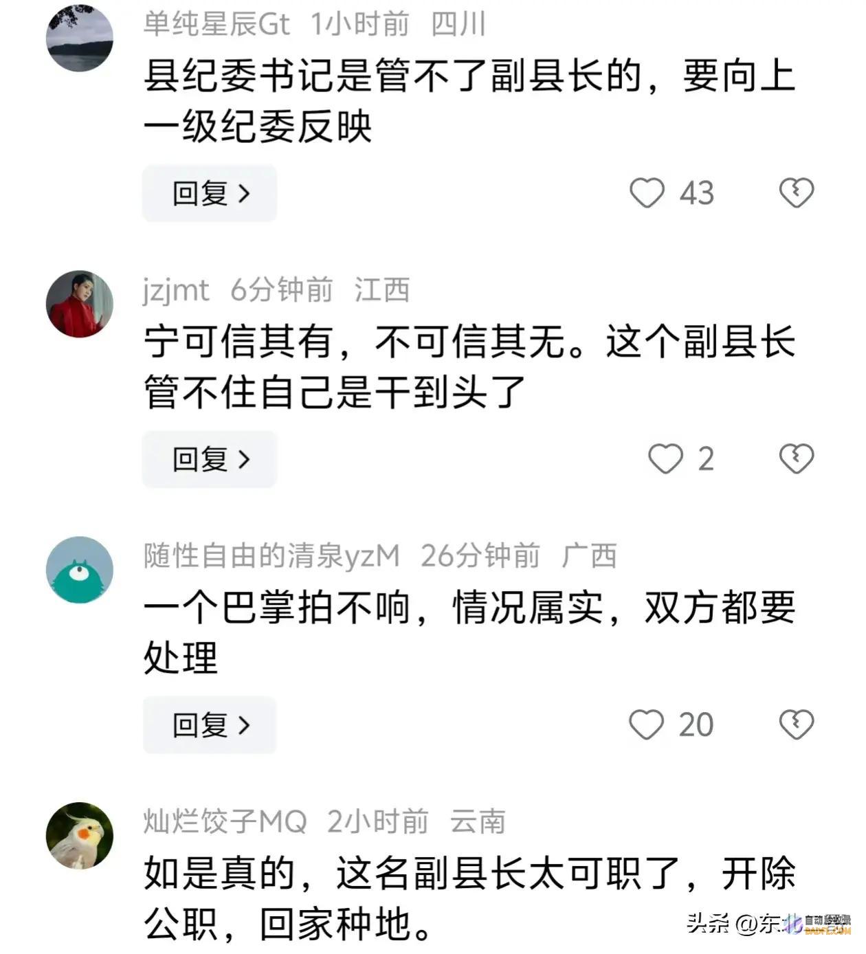 聊天记载曝光县委书记闹大了云南一副县长被
