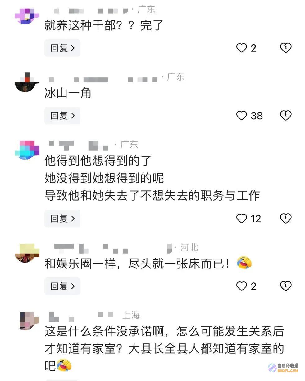 记载被曝光网友副县长被爆婚内出轨27岁女下属大