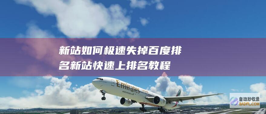 新站如何极速失掉百度排名 (新站快速上排名教程)