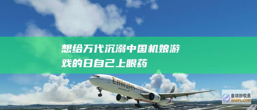 想给万代 沉溺中国机娘游戏的日自己 上眼药