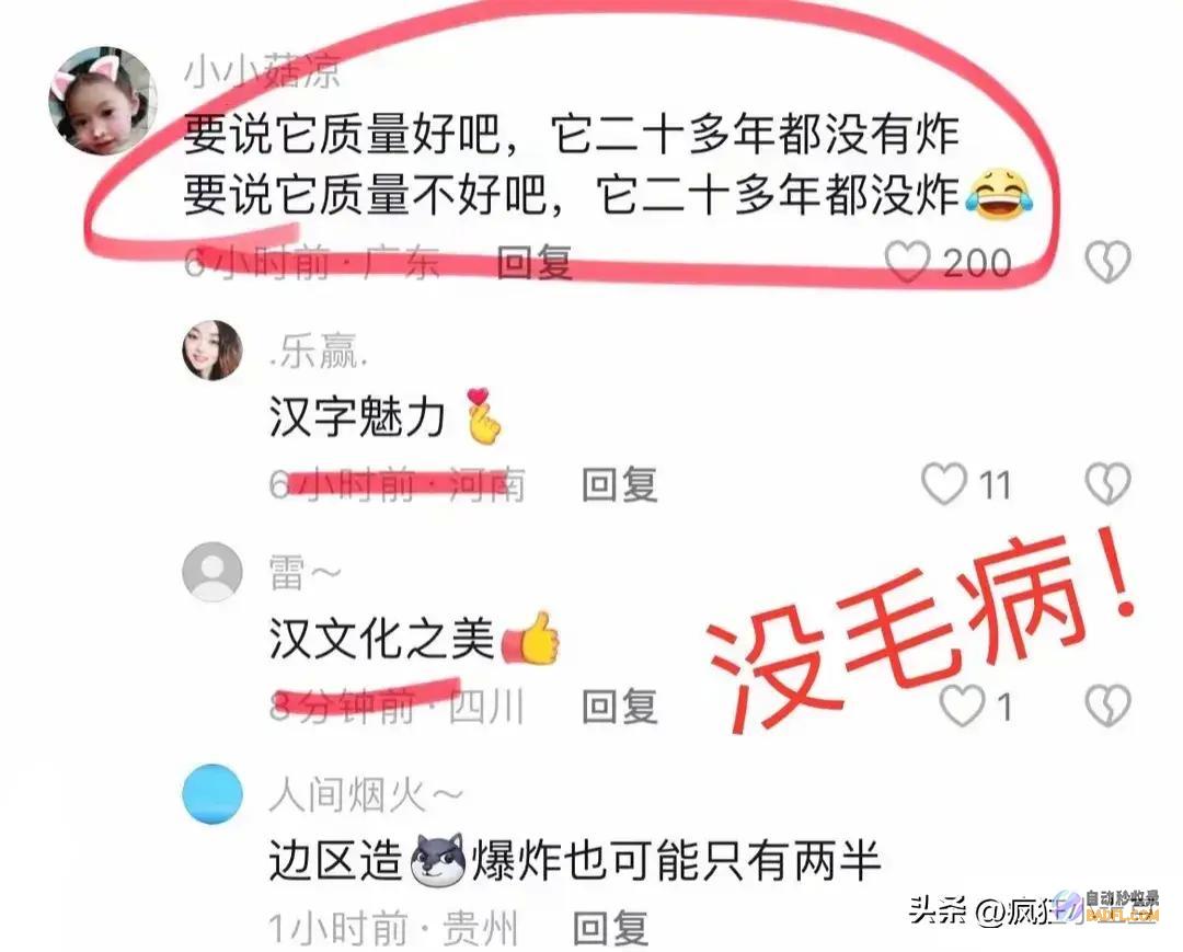 笑哭了 网友的评论笑麻了！ 老奶奶用手榴弹当锤子用了20年 (笑哭了网友的表情包)