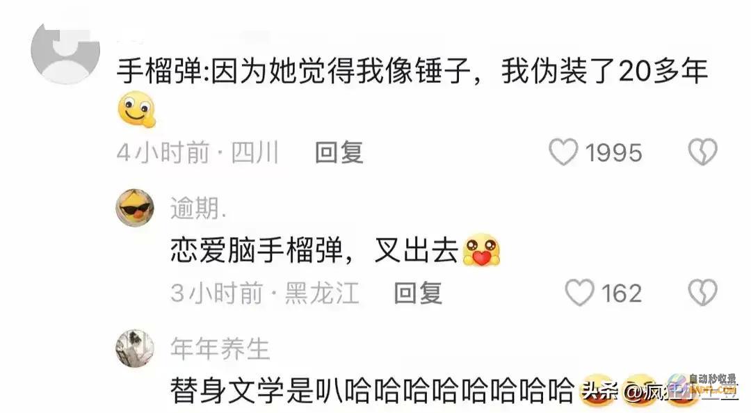 笑哭了网友的笑麻了老奶奶用手榴弹当锤子用