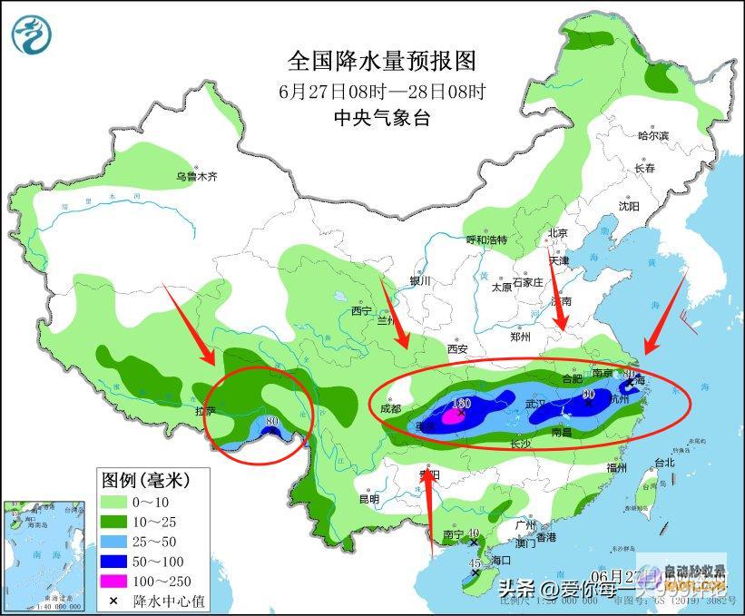 好强降雨中心向上北抬暴雨大暴雨中心已确定