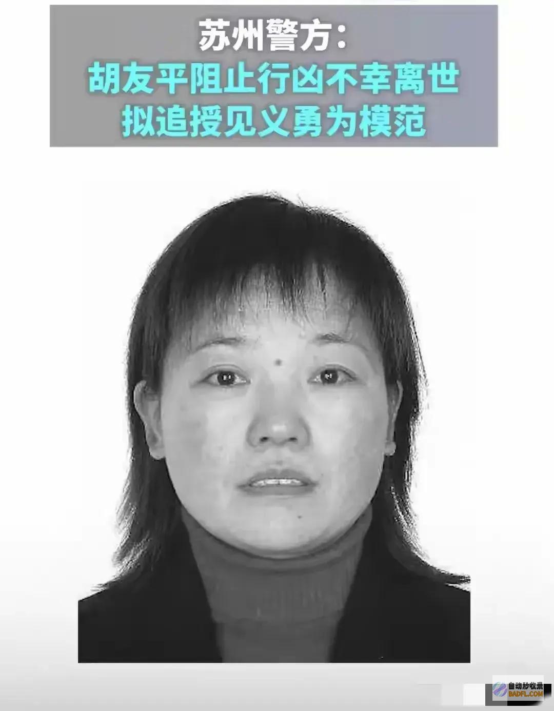 驻华大使馆降半旗致敬胡友平后续苏州追授胡