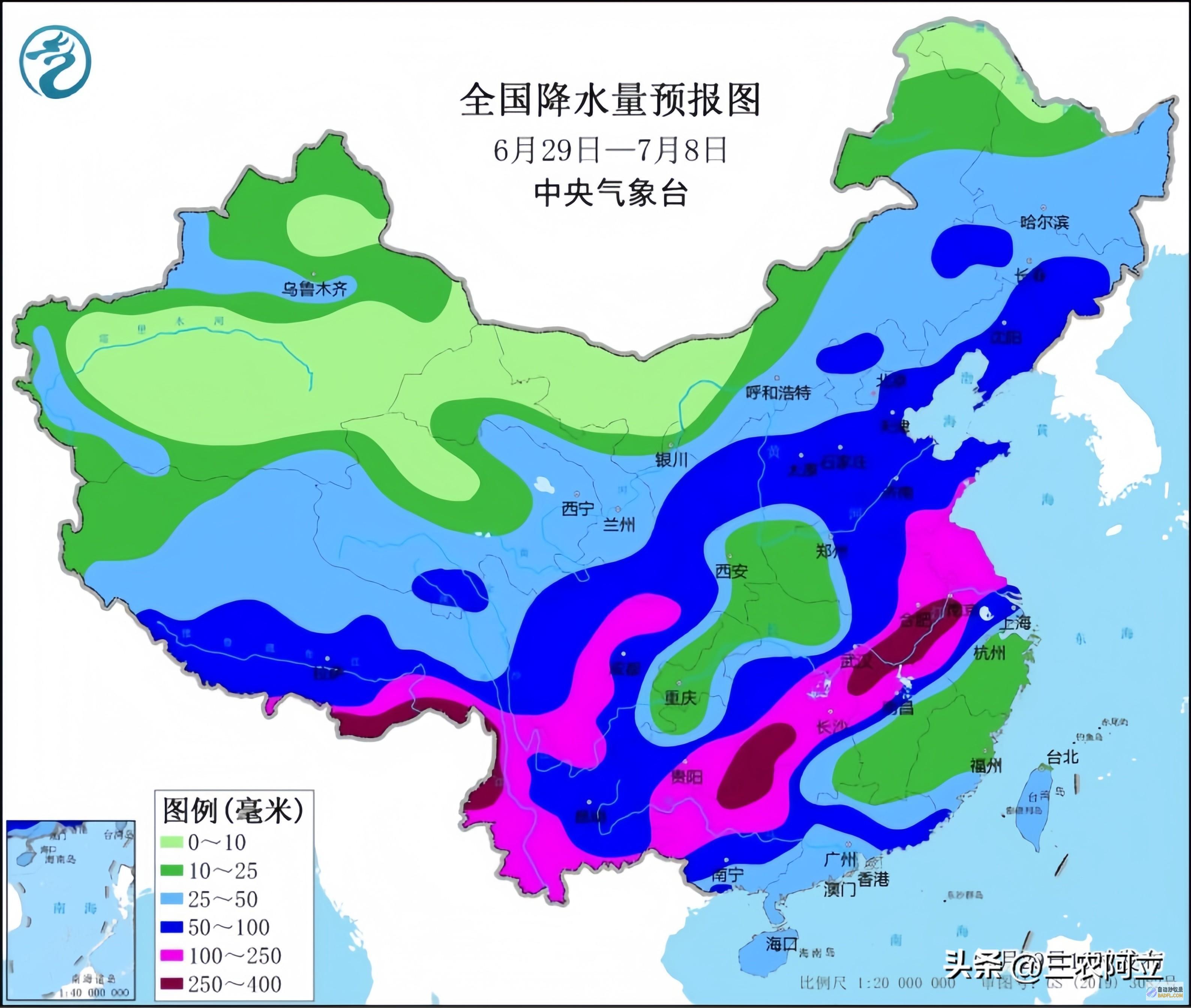 先天7月1日天气预告新一轮强降雨高温情势大变暴