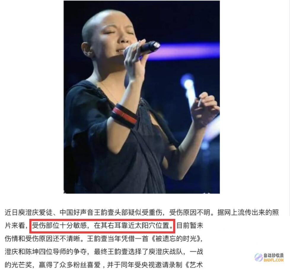 好声响令人唏嘘年仅38岁光头爵士女歌手王韵壹逝
