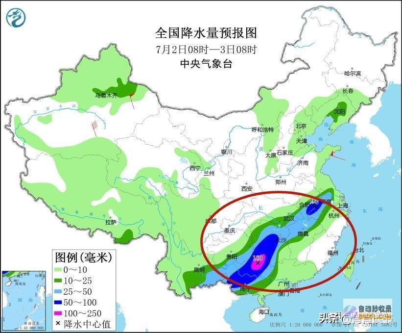 暴雨散布如下本轮强降雨情势大变当天夜间至7月1