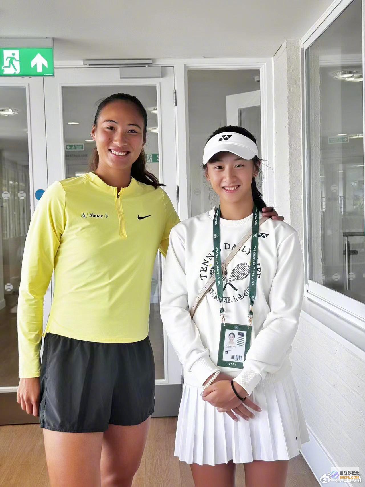 森碟女儿田亮带儿女感触温网为中国球员加油已加