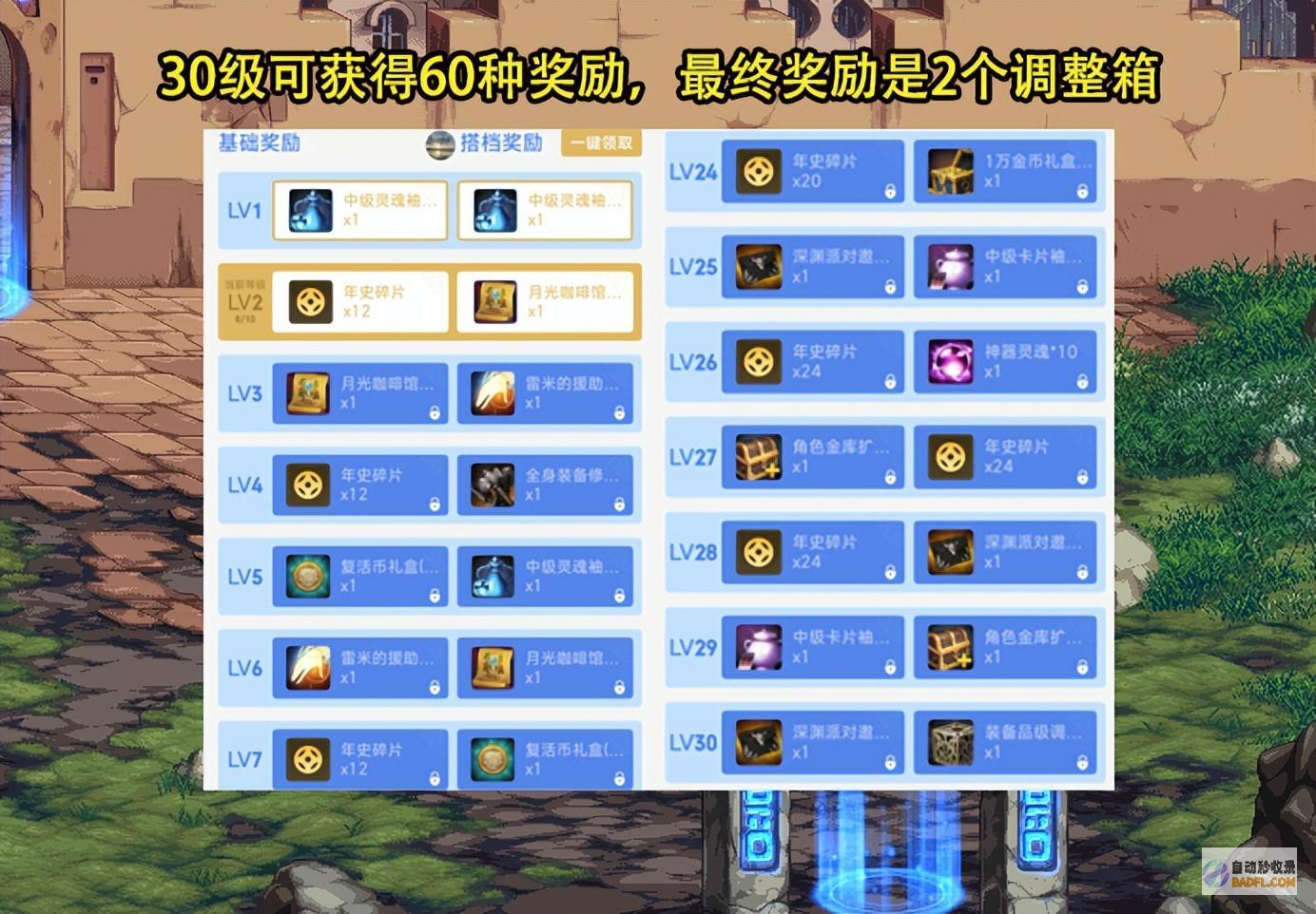 7月首个福利优惠可领60种鼓励DNF手游1000张深渊