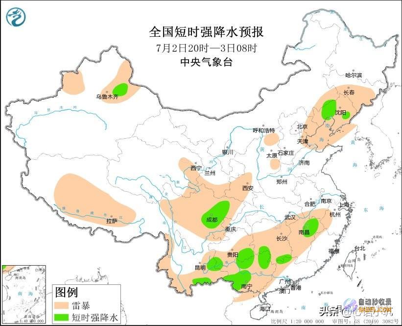 雨带核心向北移动明先天7月34号天气本轮强降雨
