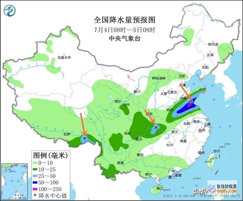 雨带核心向北移动明先天7月34号天气本轮强降雨