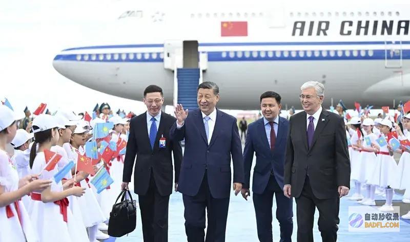 习近平达到阿斯塔纳缺席上海协作组织成员国元首