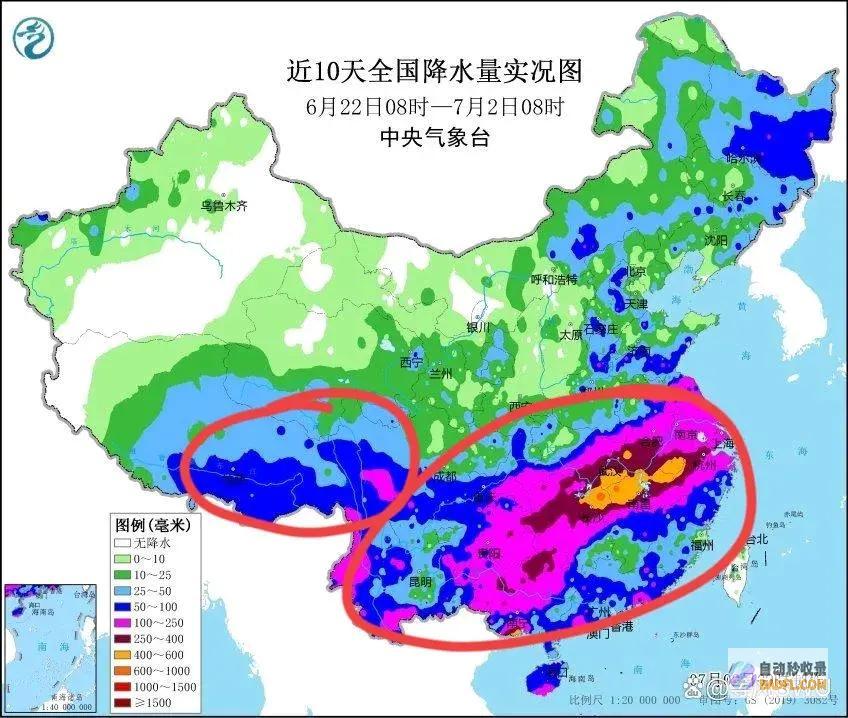 7月3～5日天气有转机广西新的降雨已定大雨暴
