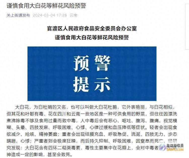 自己却素来不知道 经常出现的6种 剧毒花 很多人家里养了 (我素来不知道)