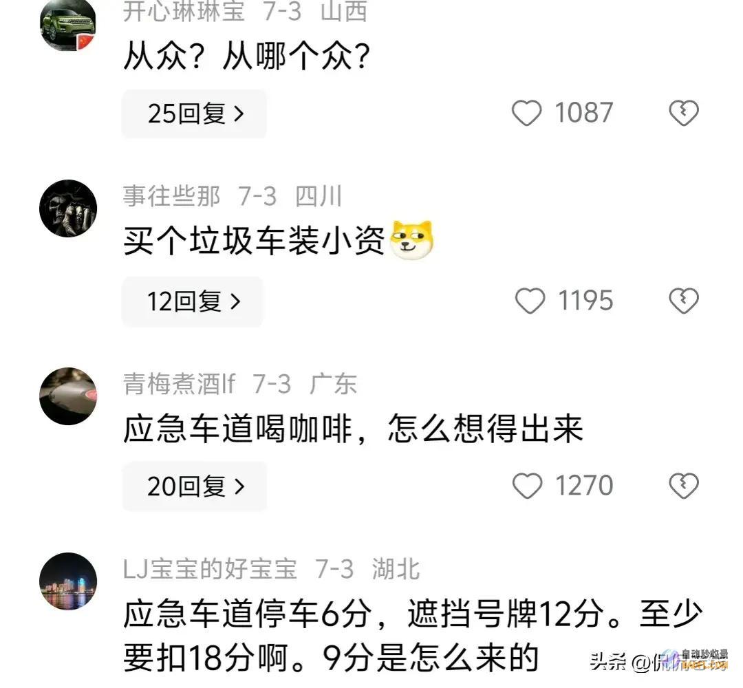 深中通道违停后续来了当事人不应该自觉从众很悔