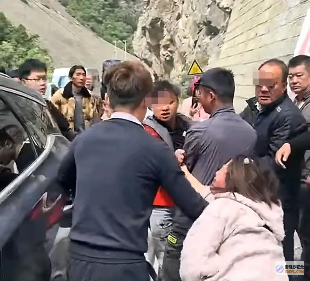 车上孕妇骂人扬言太嚣张318线一车逆行引众怒我7