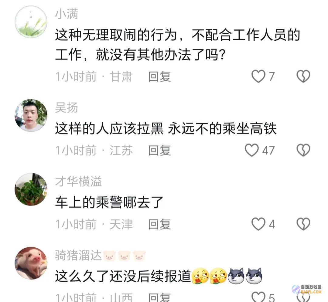 区炸锅闹太大了列车乘务员审核证件遭女乘客