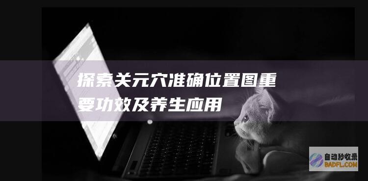 探索关元穴：准确位置图、重要功效及养生应用