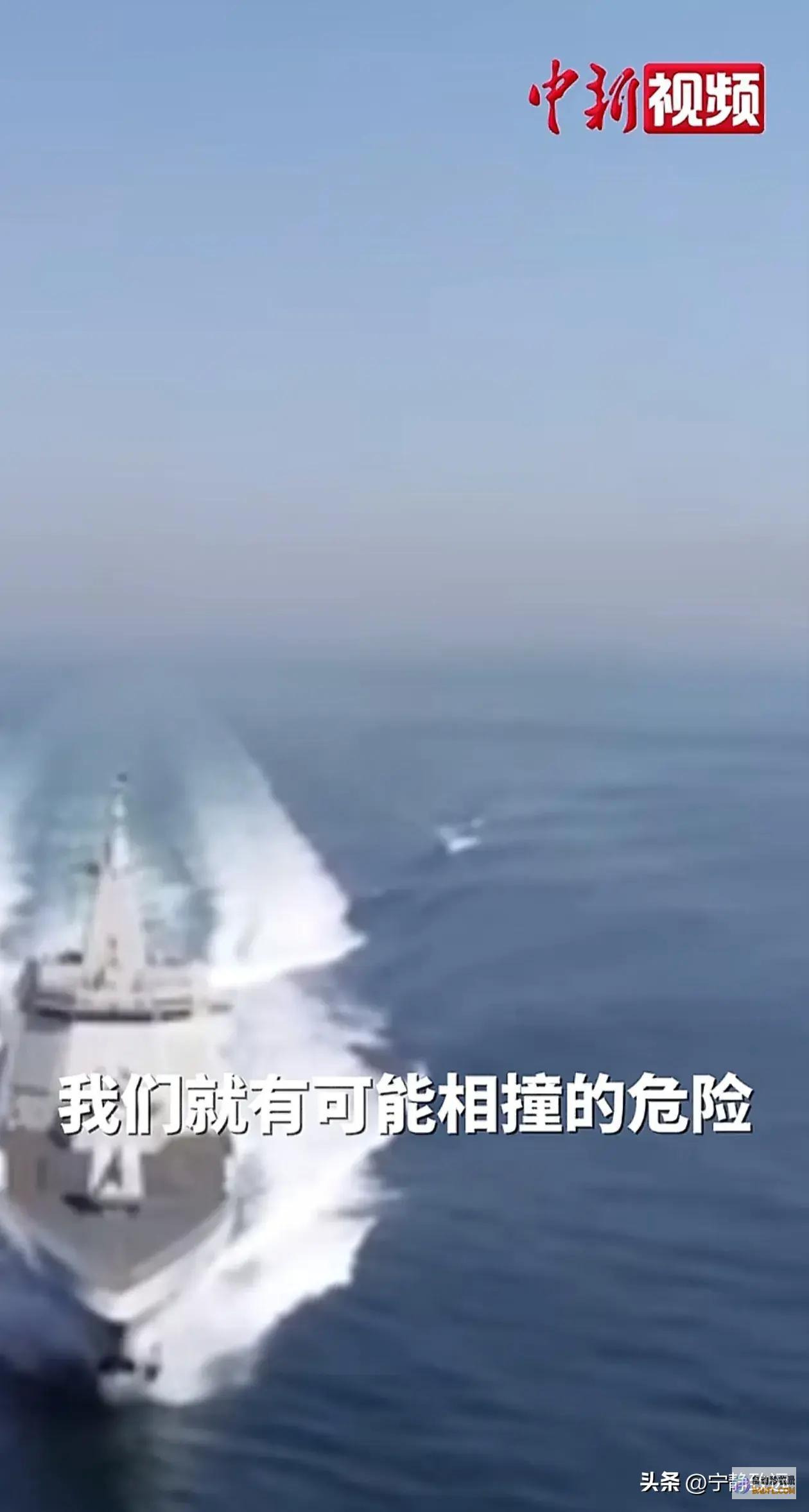山东舰旁055雷霆反击震撼外军舰艇迫近寻