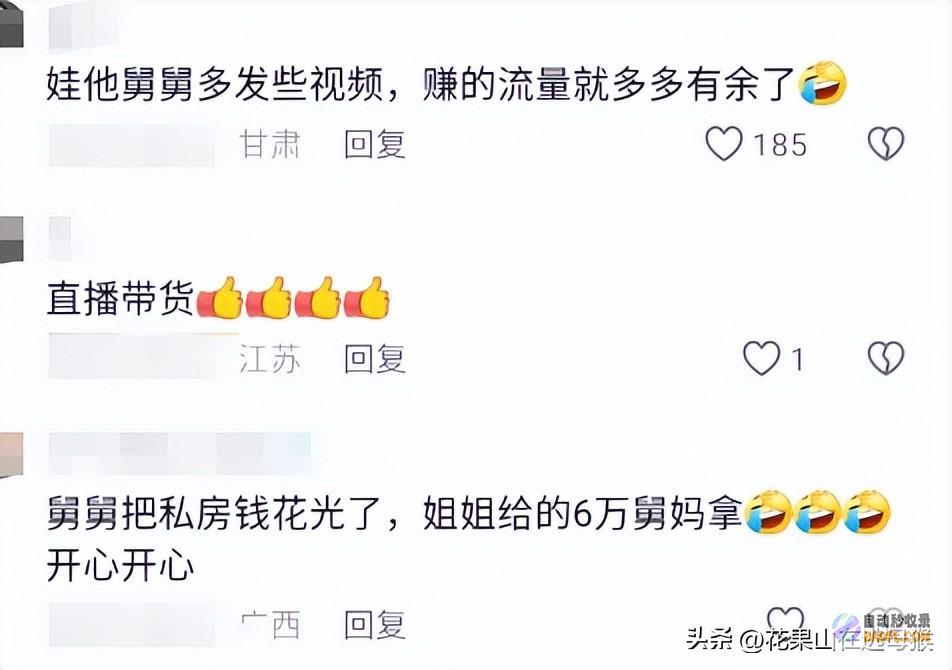 我却笑死在网友区里笑不活了16个外甥又来舅
