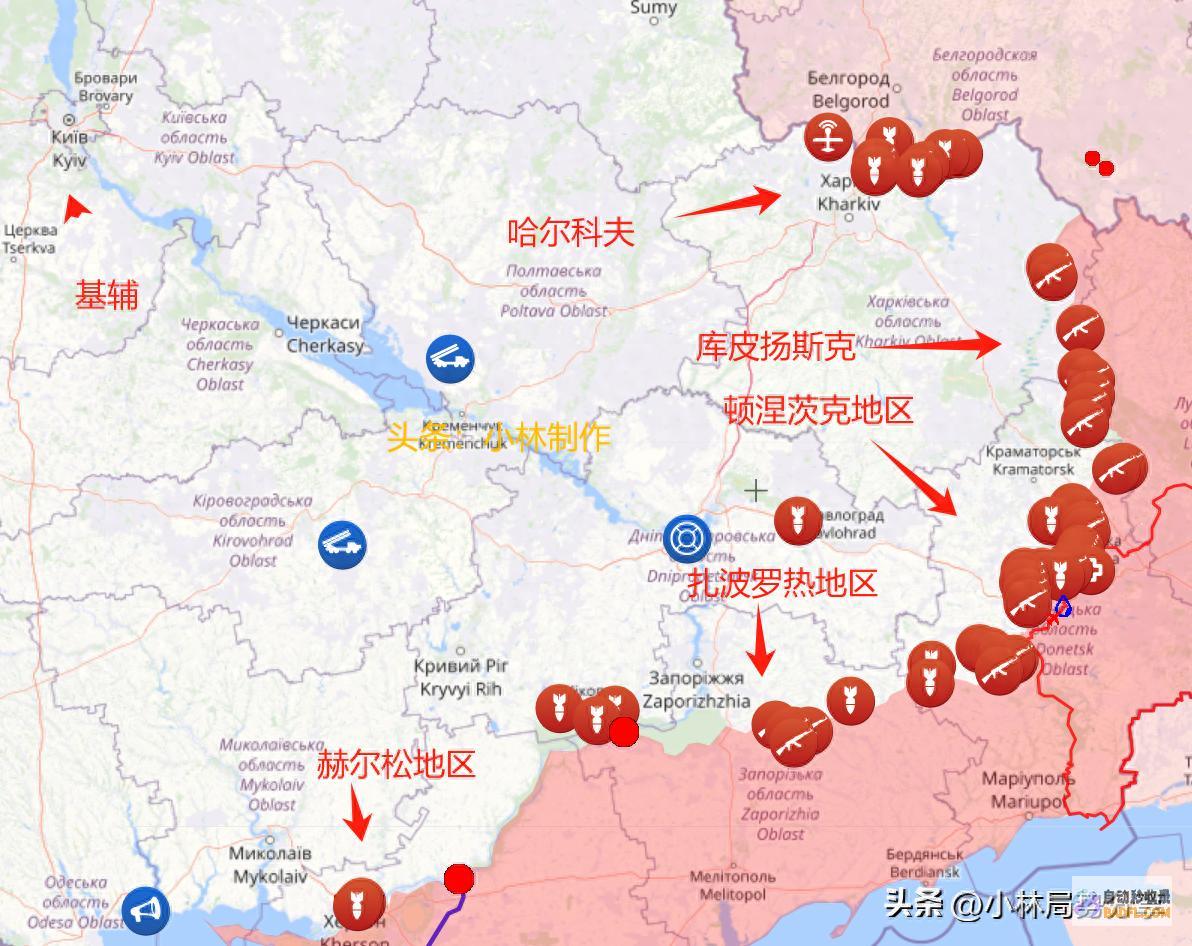 乌军前线受挫重大！ 作战地图加长 俄乌形势最新信息 (乌东前线)