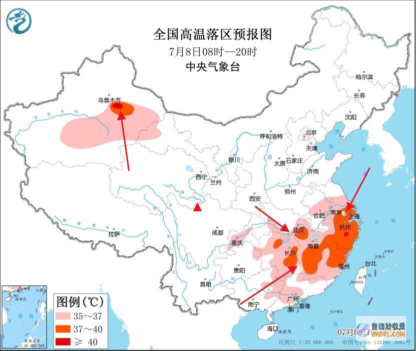 暴雨高温散布如下新一轮强降雨核心确定今天至7