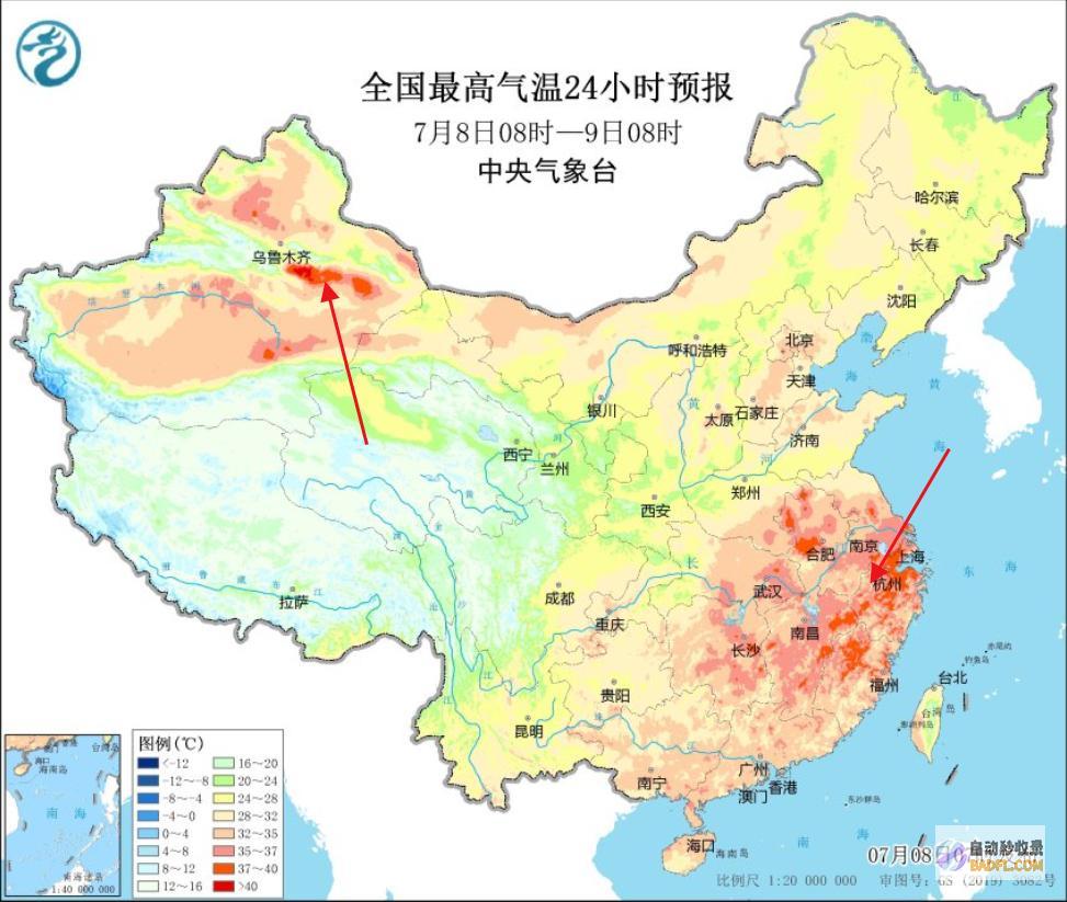 暴雨高温散布如下新一轮强降雨核心确定今天至7
