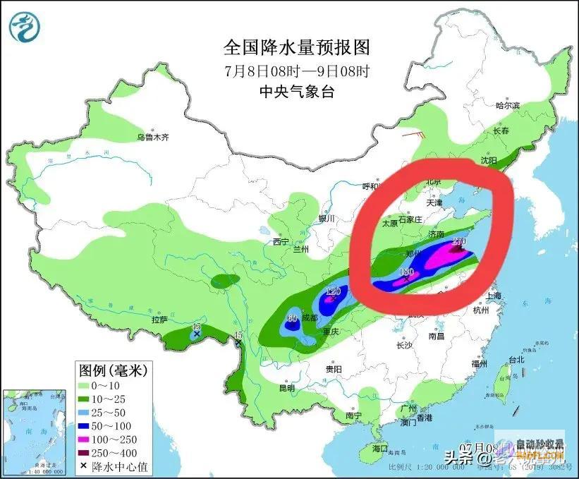 强降雨高温情势确定山东暴雨全国第一当天夜间至
