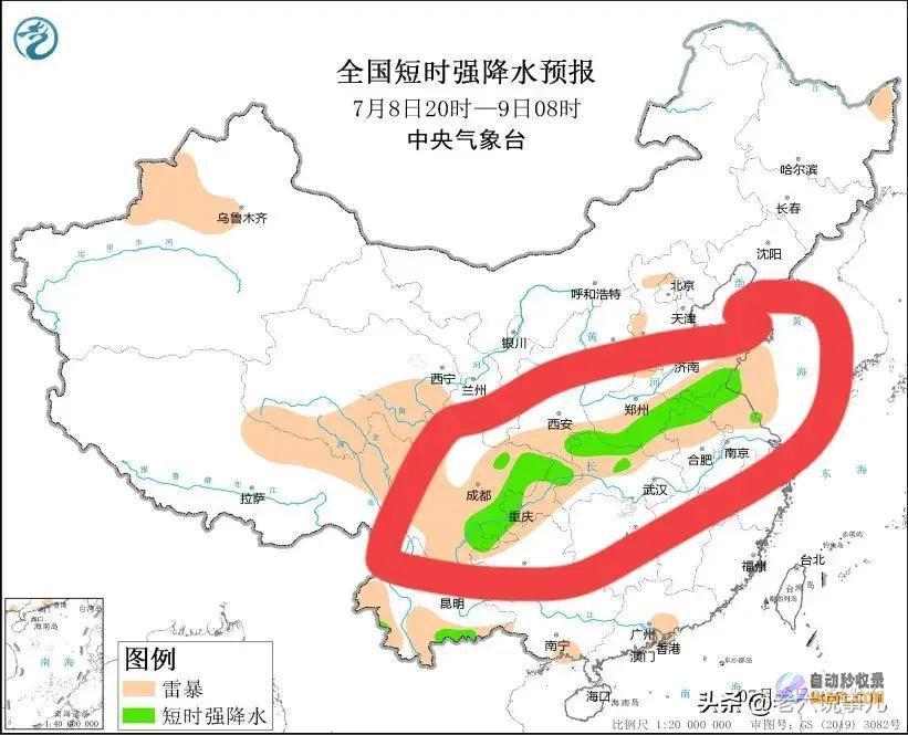 强降雨高温情势确定山东暴雨全国第一当天夜间至