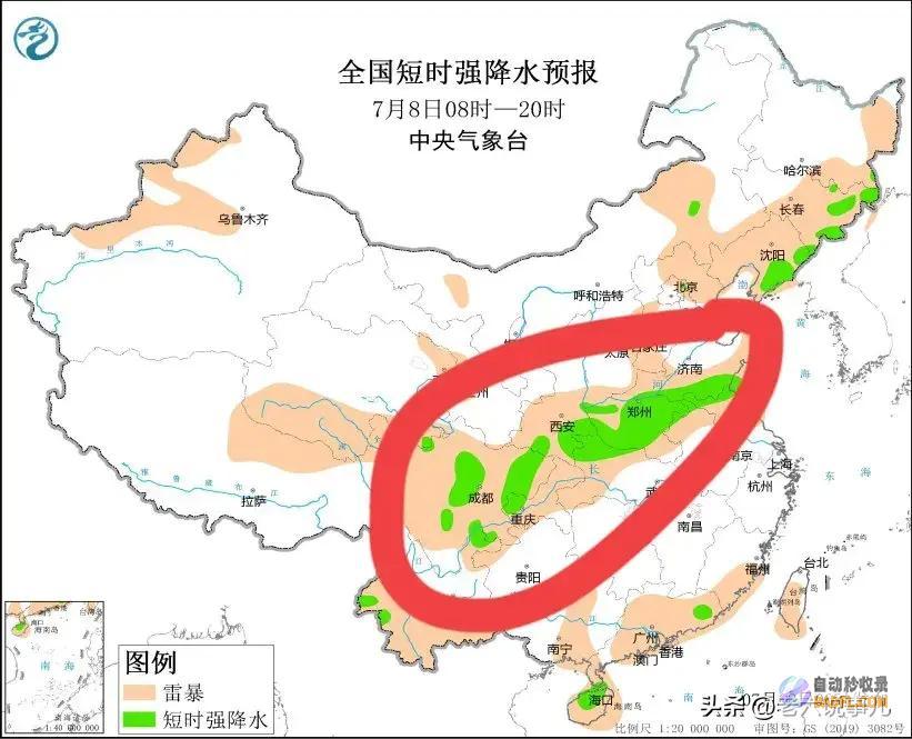 强降雨高温情势确定山东暴雨全国第一当天夜间至