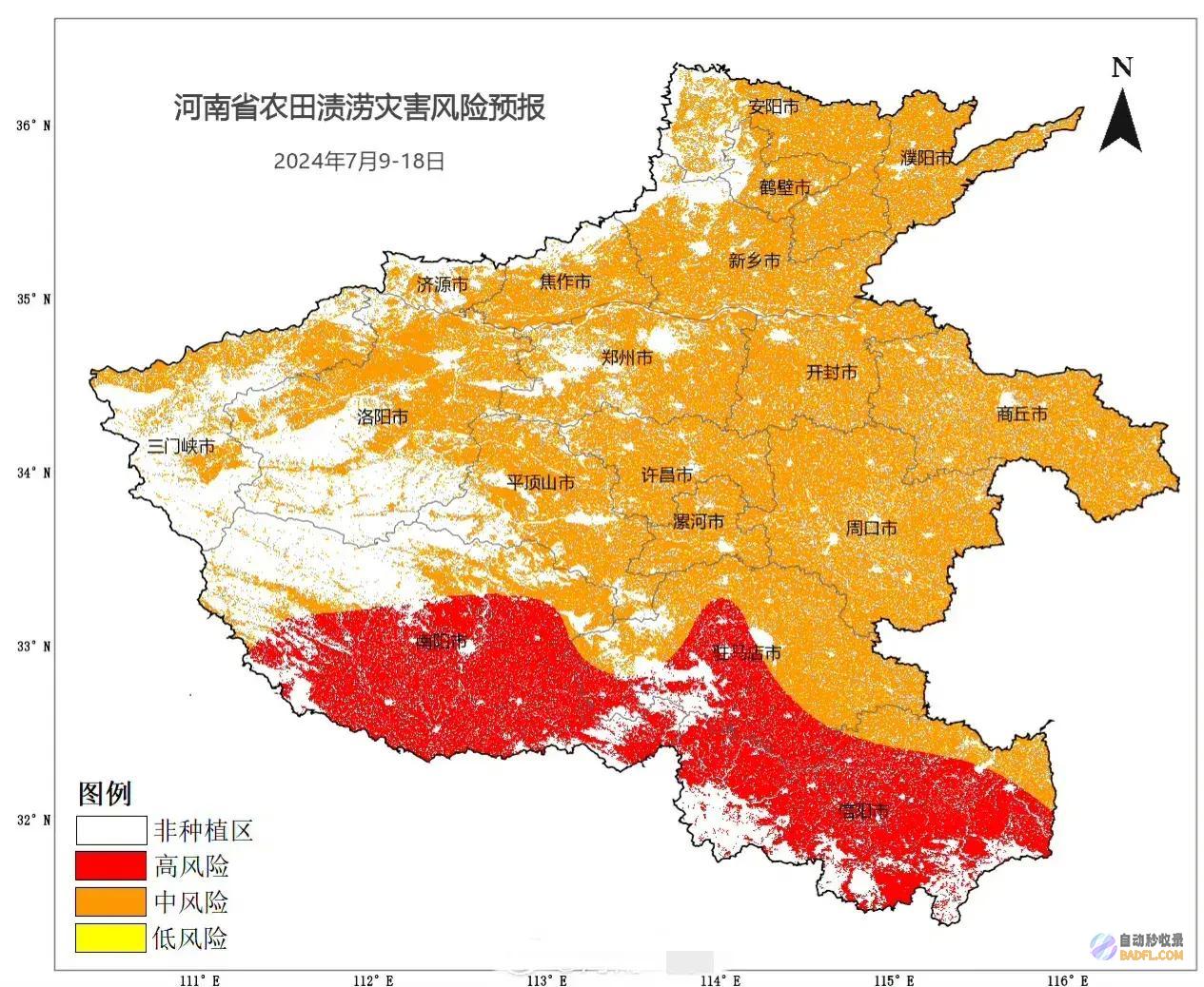 家门口暴雨预警频发河南明天89号降雨如下看海形